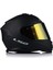 Storm 2 Mat Siyah Fullface Motosiklet Kaskı Gold Camlı 3