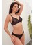 Balenli Desteksiz Dolgusuz Askıları Çıkabilen Taşlı Sütyen ve Slip Takım 4823 4