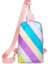 Kadın Renkli Gökkuşağı Dikişli Çapraz Omuz Omuz Göğüs Çantası (Yurt Dışından) 1