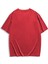 Unisex Oversize Basic T-Shirt Kırmızı 2