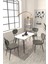 Deniz Sandalye Argos Ahşap Mdf Sabit Mutfak Masası Takımı - 70 x 120 cm 1