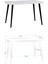 Eames Sandalye-Bank Argos Ahşap Mdf Sabit Mutfak Masası Takımı - 70 x 120 cm 4