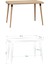 Eames Sandalye-Bank Argos Ahşap Mdf Sabit Mutfak Masası Takımı - 70 x 120 cm 4