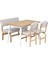Ege Sandalye ve Bank Avanos Ahşap Mdf Mutfak Masası Takımı - 70 x 120 cm 2