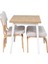 Ege Sandalye ve Bank Avanos Ahşap Mdf Mutfak Masası Takımı - 70 x 120 cm 2