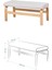 Ege Sandalye-Bank Avanos Ahşap Mdf Açılır Mutfak Masası Takımı - 70 x 120+30 cm 4