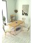 Deniz Sandalye Avanos Ahşap Mdf Açılır Mutfak Masası Takımı - 70 x 120+30 cm 2