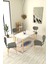 Deniz Sandalye Avanos Ahşap Mdf Açılır Mutfak Masası Takımı - 70 x 120+30 cm 1