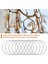10 Paket 4 Inç Gümüş Dream Catcher Metal Yüzükler Çiçek Çemberler Çelenk Makrome Yaptıkları Yüzük El Sanatları Dıy Için (Yurt Dışından) 5