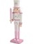 30 cm Pembe Ahşap Fındıkkıran Asker Heykelcik Beyaz Saç Taklidi Kakma Kukla Fındıkkıran Asker Bebek Oyuncak Süsleme, 4 (Yurt Dışından) 1