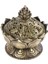 Lotus Tütsü Duman Konisi Aroma Brülör Tutucu Soba Geri Akış Buhurdan Dekor-Bronz (Yurt Dışından) 3