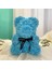 Korunmuş Çiçek Ayı Bebek Pe Sevgililer Günü Hediye Süsleri Hug Bear 25CM Köpük Çiçek Gül Ayı Hediye-A (Yurt Dışından) 3