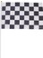 12 Adet Yivli Formula 1 F1 Yarış Banner El Sallayarak Bayraklar (Siyah + Beyaz) (Yurt Dışından) 3
