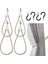 Perde Bağlama Halatları 4 Paket, 4 Metal Vida Kancalı Perde Tutma Parçaları, Ince Veya Kalın Pencere Perdeleri Için Tutucu Kordon A (Yurt Dışından) 1