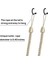 Perde Bağlama Halatları 4 Paket, 4 Metal Vida Kancalı Perde Tutma Parçaları, Ince Veya Kalın Pencere Perdeleri Için Tutucu Kordon A (Yurt Dışından) 5