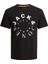 Jack Jones Erkek Jjwarrior Bisiklet Yaka Siyah Tişört 12242554 1