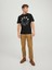 Jack Jones Erkek Jjwarrior Bisiklet Yaka Siyah Tişört 12242554 5