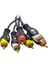 3 Rca + 3 Rca 3 Metre Kablo 1