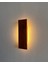 4 Yöne LED Işık Veren Dikey Ahşap Modern Duvar Apliği (Alindi053) 3