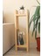 75 cm Doğal Ahşap Dergilik, Çiçeklik, Kitaplık, Dekoratif Raf 3 Farklı Ölçü 75 cm 60 cm 45 cm Iki Raflı 2
