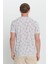 Slim Fit Dar Kesim Bisiklet Yaka Baskılı Tişört 5