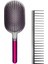 Sharon Brush Taşınabilir Gül Kırmızısı Için Comb+Geniş Dişli Tarak Saç Derisi Masajı Saç Fırçası (Yurt Dışından) 1