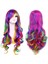 Lady Rainbow Uzun Kıvırcık Peruk Moda Cosplay Kostüm Saç Anime Tam Dalgalı Peruk 70CM (Yurt Dışından) 1