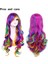 Lady Rainbow Uzun Kıvırcık Peruk Moda Cosplay Kostüm Saç Anime Tam Dalgalı Peruk 70CM (Yurt Dışından) 2