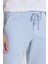Slim Fit Dar Kesim Yan Cepli Gofre Desenli Şort 4