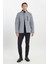 Standart Fit Normal Kesim Dik Yaka Kapitone Desenli Çıtçıtlı Yan Cepli Overcoat 2