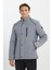 Standart Fit Normal Kesim Dik Yaka Kapitone Desenli Çıtçıtlı Yan Cepli Overcoat 4