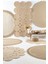 Naturel Daire Yıkanabilir Hasır El Dokuma Halı Yolluk Kilim Daire 2 4