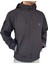 Siyah 5 Cepli Kapüşonlu Softshell Soğuk Geçirmez Mont 4