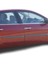 Renault Megane 2 Sedan 2004-2005-2006-2007-2008-2009-2010 Krom Cam Çıtası 4 Parça Paslanmaz Çelik 2