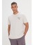 Comfort Fit Rahat Kesim %100 Pamuk Bisiklet Yaka Tişört 4