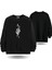 Iskelet Kraliçe Sevgililer Günü Bisiklet Yaka Kadın Slimfit Sweatshirt 7014K 1