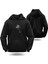 Kadeh Içinde Kalp Sevgililer Günü Slimfit Kapüşönlu Erkek Sweatshirt 7005E 1