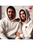 Kadeh Içinde Kalp Sevgililer Günü Slimfit Kapüşönlu Erkek Sweatshirt 7005E 2