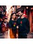 Kalp Kilidi Sevgililer Günü Bisiklet Yaka Erkek Slimfit Sweatshirt 7016E 2