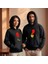 Kalp Kilidi Sevgililer Günü Slimfit Kapüşönlu Hoodie Kadın Sweatshirt 7016K 2