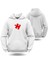 Puzzle Kalp Görselli Sevgililer Günü Slimfit Kapüşönlu Erkek Sweatshirt 7013E 1