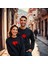 Puzzle Kalp Görselli Sevgililer Günü Bisiklet Yaka Erkek Slimfit Sweatshirt 7013E 2