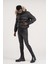 Slimfit Kürklü Kapşonlu (Kürk ve Kapşon Çıkmalı) Beli Lastikli Şişme Mont 2