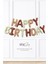 3 Renkli Krem Karamel Kahve Happy Birthday Retro Folyo Balon 1