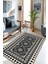 Dekoratif Özel Tasarım Yıkanabilir,ince, Kaymaz Tabanlı, Modern Halı INFKECE07 3