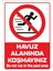 "do Not Run In The Pool Area - 25X35 cm Dekota Uv Print Sign" 1