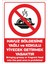 " Fragrant Food Into The Pool Area Is Prohibited - 25X35 cm Dekota Uv Print Sign" 1