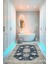 Dekoratif Özel Tasarım Yıkanabilir,ince, Kaymaz Tabanlı, Modern Halı KECE-FR75 4