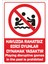 "playing Disruptive Games In The Pool Is Prohibited - 25X35 cm Dekota Levha" 1