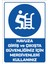 "havuza Giriş ve Çıkışta Güvenliğiniz Için Merdivenleri Kullanınız - 25X35 cm Dekota Levha" 1